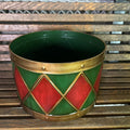 LRG CHRISTMAS DRUM PLANTER