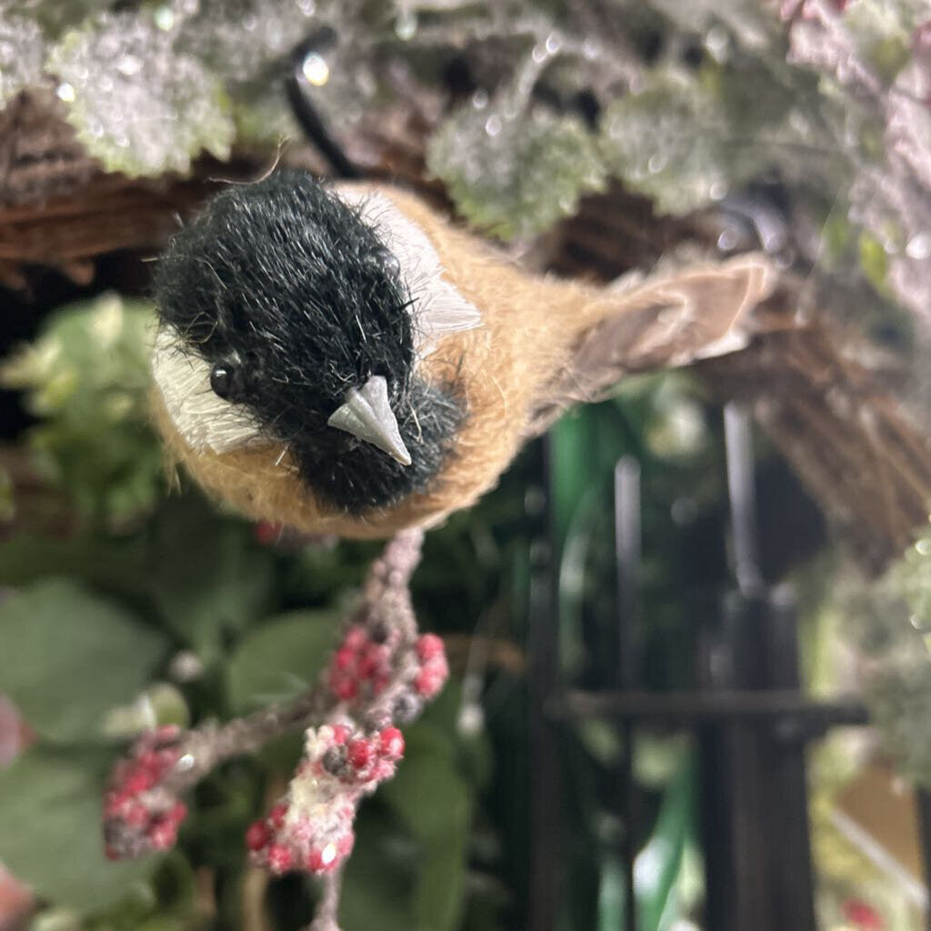 BLK/WHT/CREAM FUZZY BIRD