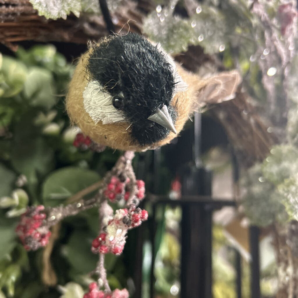 BLK/WHT/CREAM FUZZY BIRD