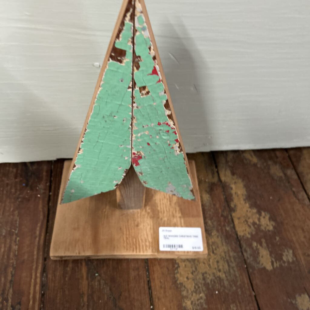 14.5 WOODEN CHRISTMAS TREE TEAL