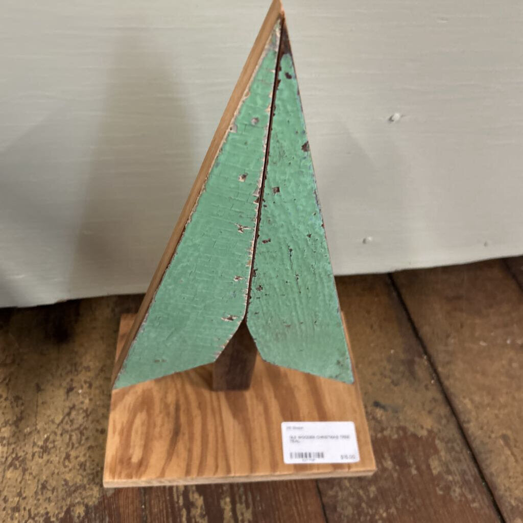 14.5 WOODEN CHRISTMAS TREE TEAL
