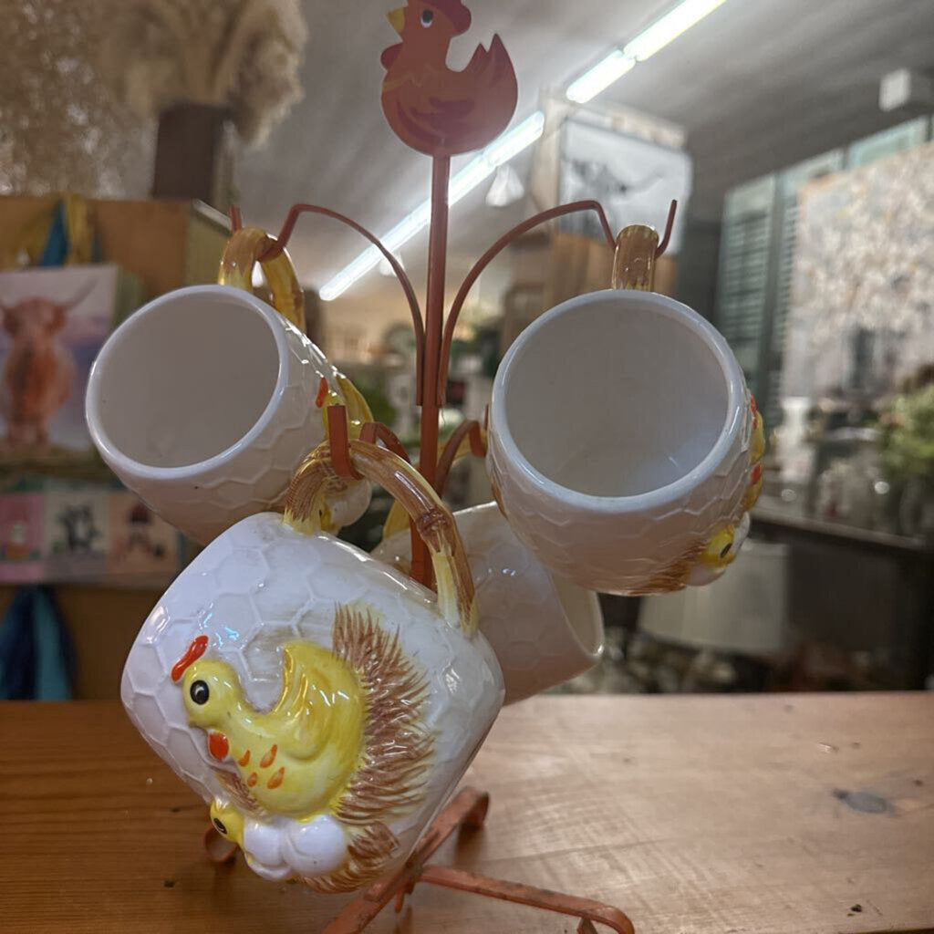 1976 SEARS, ROEBUCK AND CO. "CHICKEN LITTLE" CERAMIC MUG SET