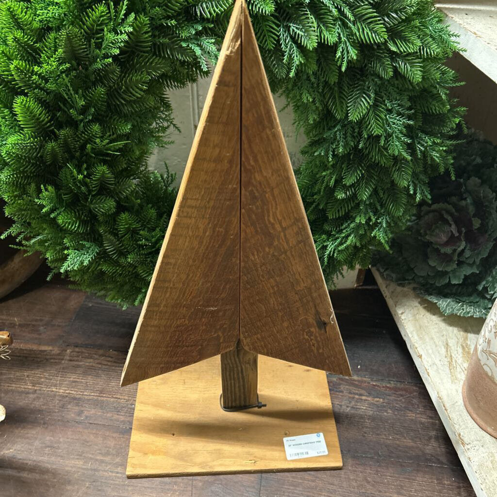 23" WOODEN CHRISTMAS TREE