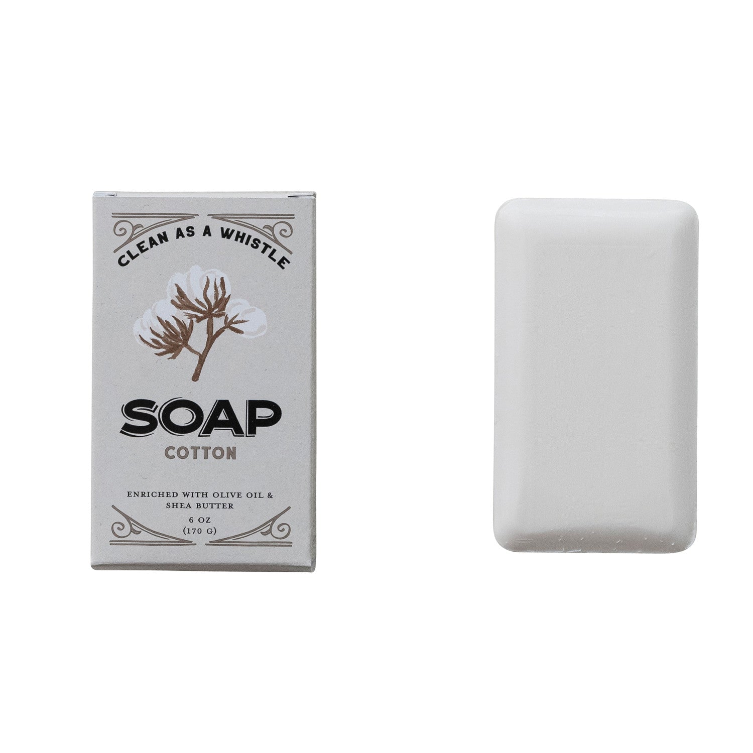 CLEAN AS A WHISTLE OLIVE OIL & SHEA BUTTER COTTON
