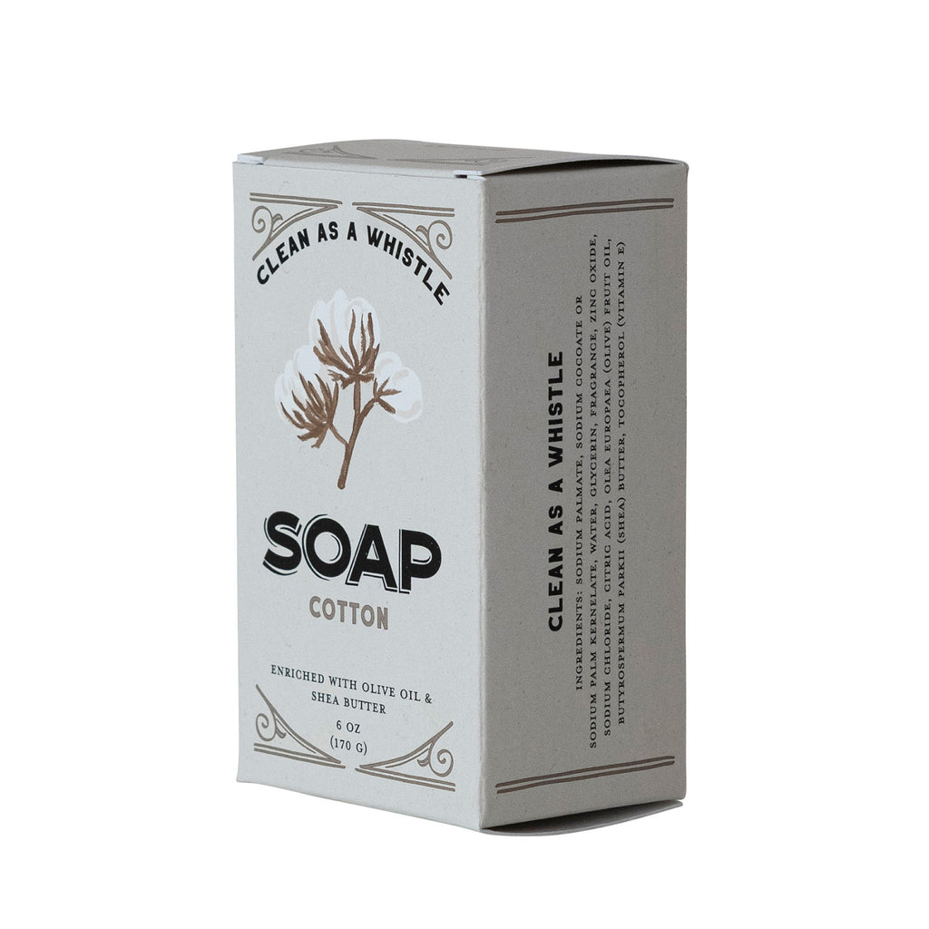 CLEAN AS A WHISTLE OLIVE OIL & SHEA BUTTER COTTON