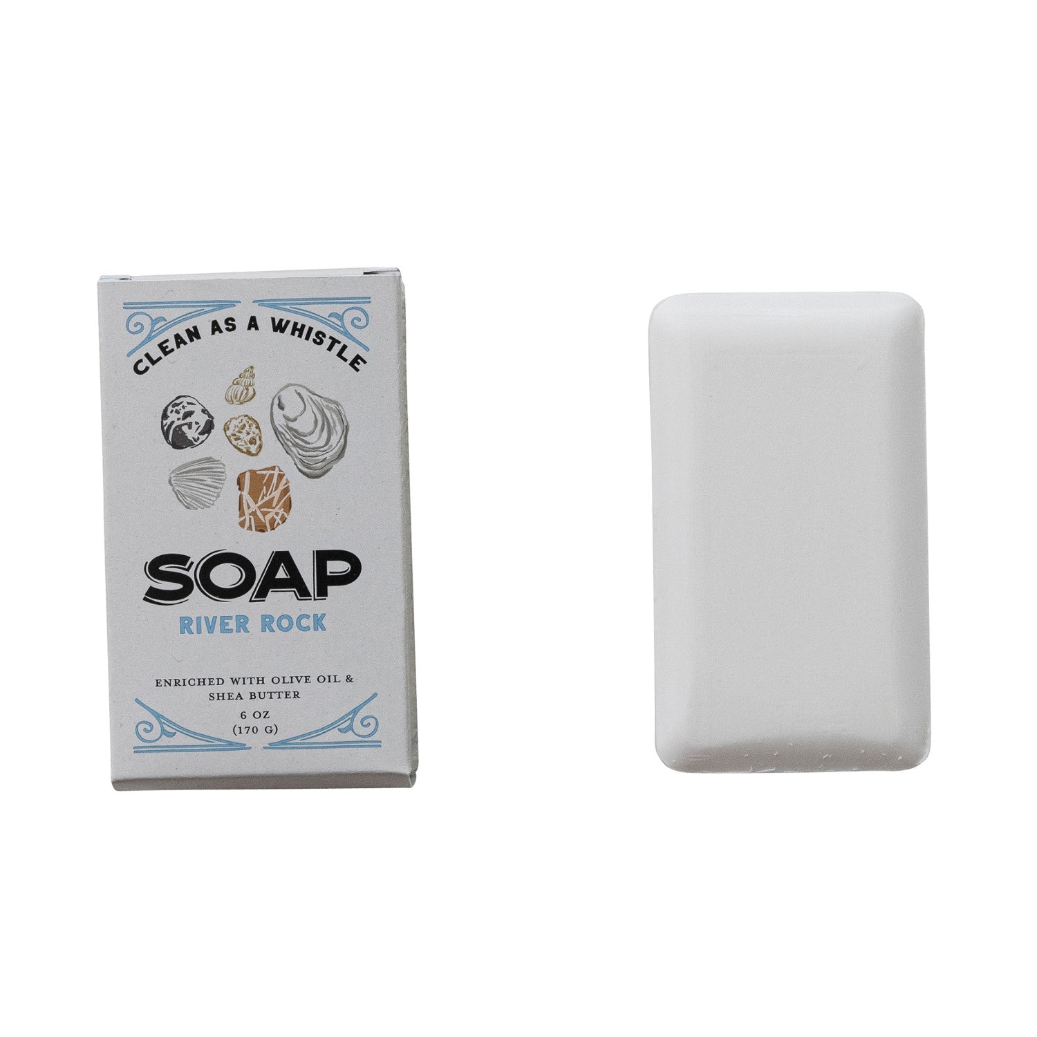CLEAN AS A WHISTLE OLIVE OIL & SHEA BUTTER RIVER ROCK