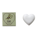 OLIVE SCENTED OLIVE OIL & SHEA BUTTER TRIPLE MILLED HEART SHAPED BAR SOAP MADE IN USA