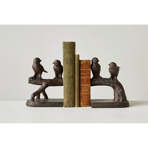 BIRD ON BRANCH BOOK ENDS