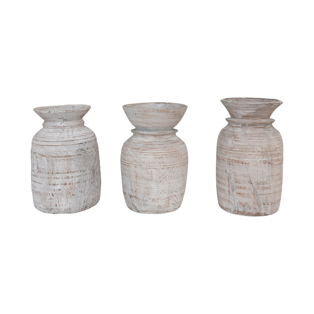 RECLAIMED WOOD VASE