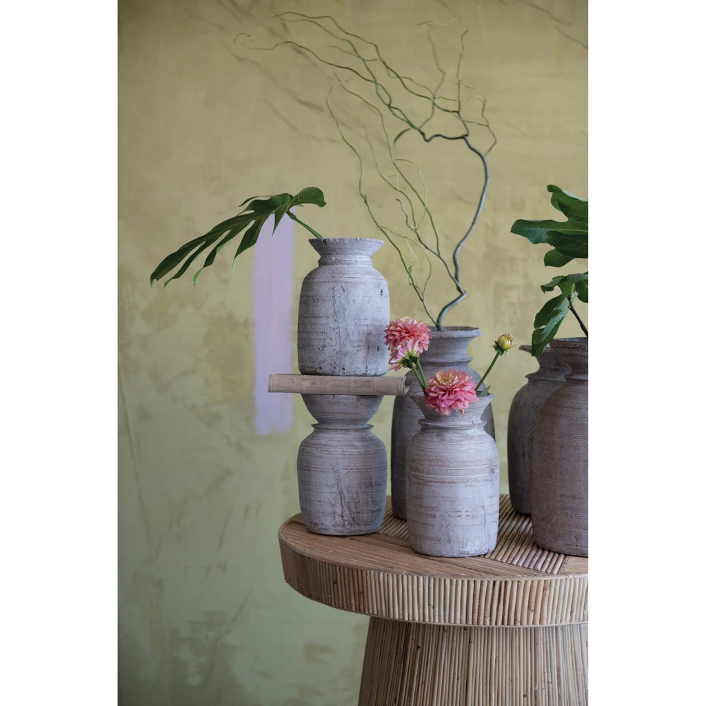 RECLAIMED WOOD VASE