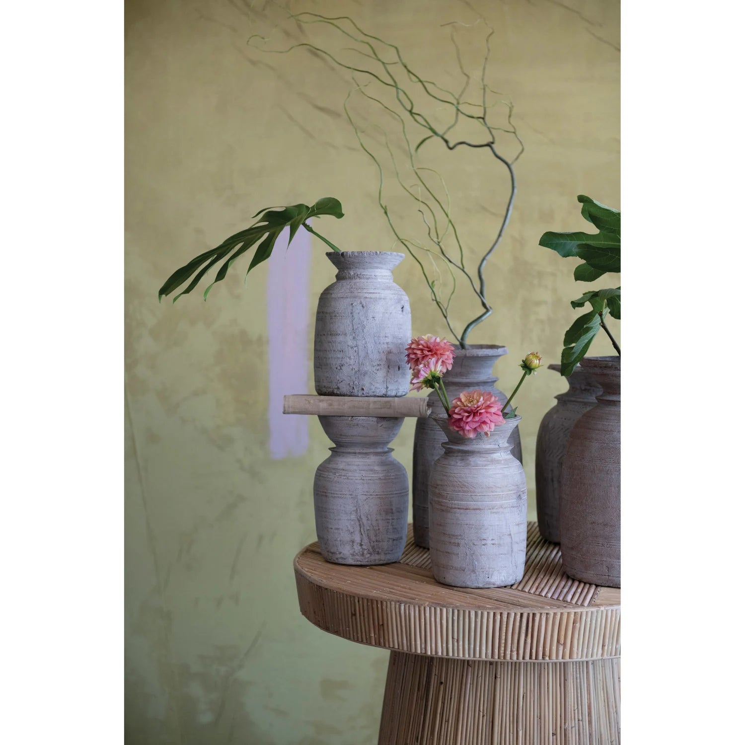 RECLAIMED WOOD VASE
